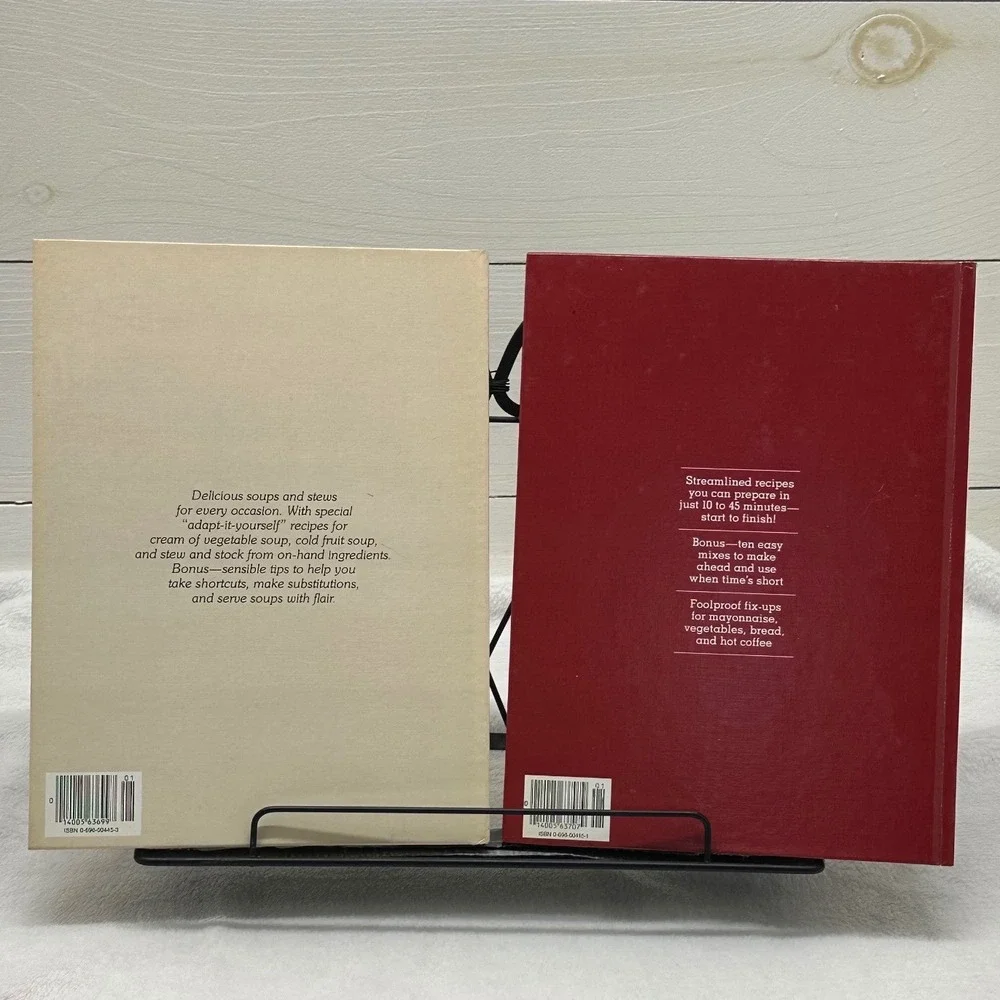 Vintage Better Homes and Gardens Cookbooks Set of 2 Soups and Stews Fix It Fast‎